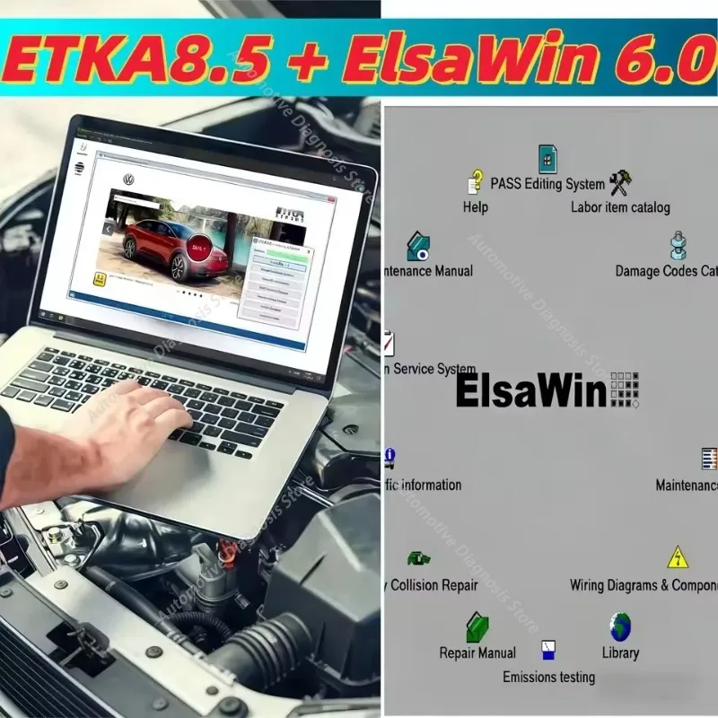 Фото 2026 Горячая новинка: ElsaWin 6.0 и ETKA 8.5 для VW, Audi, Skoda, Seat. Ремонт автомобилей + видеоинструкция по установке. Многоязычность + премиум-скорость загрузки.