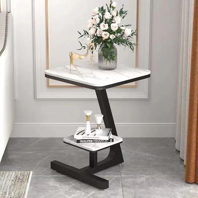 

Nordic Coffee Table Creative Tea Tables Modern Marble Top Sofa Table Living Room Nesting Tables Golden Luxury Furniture Design