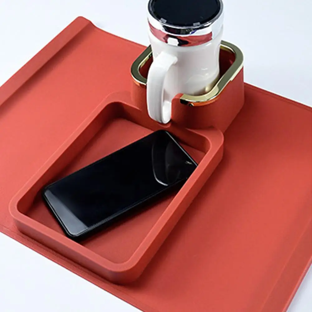 

Silicone Sofa Armrest Tray Cup Holder Anti-Slip Sofa Coaster Arm Chair Couch Recliner Remote Control Cellphone Organizer Holder