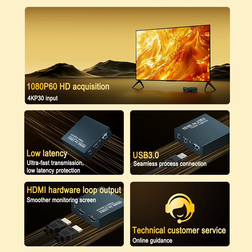 LinkPi Карта захвата HDMI 4K Video Collector Ring Out Game Прямая трансляция Специальная камера Hdmi к