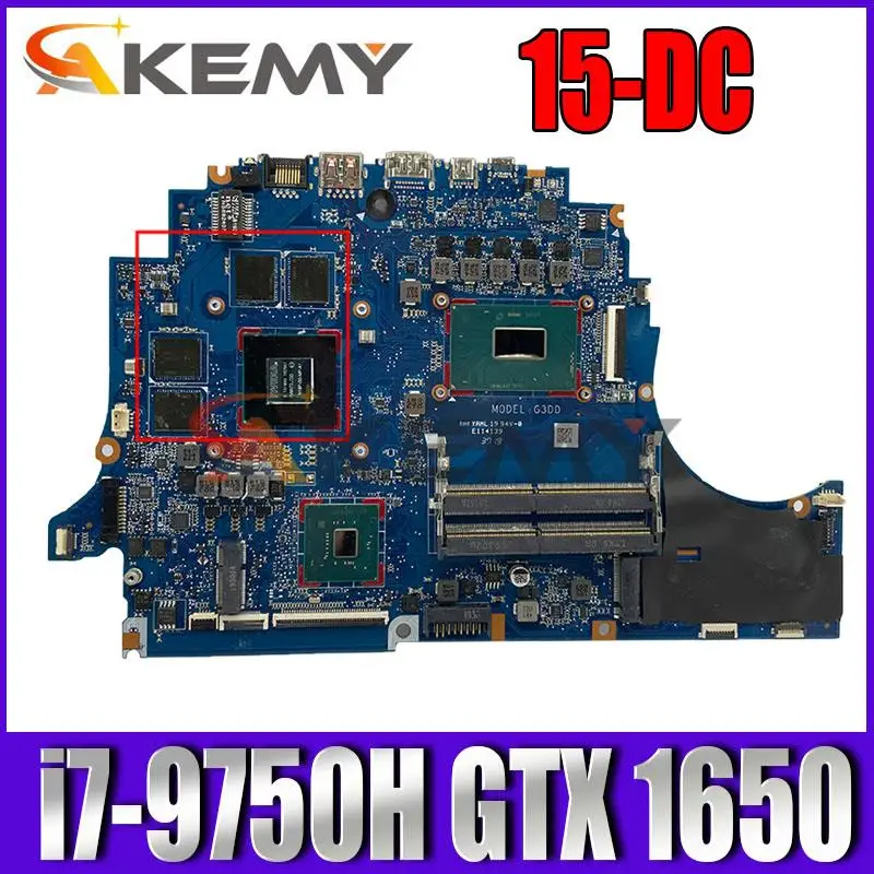 

Laptop motherboard DAG3DDMB8C0 FOR HP 15-DC GTX 1650 4GB i7-9750H 100% working tested well