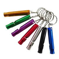 mini lengthened survival whistle emergency distress pet training feeding helper aluminum alloy outdoor camping survival whistle