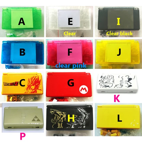 Прозрачный чехол с полным комплектом, лимитированная серия, для Nintendo DS Lite, DSL, Бесплатная отвертка