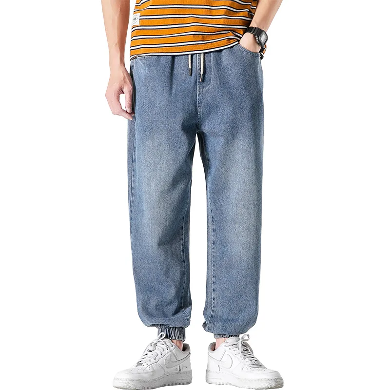 

Джинсы мужские свободные прямые, повседневные брюки с широкими штанинами, ковбойская уличная одежда в стиле хип-хоп, джинсы-бойфренды