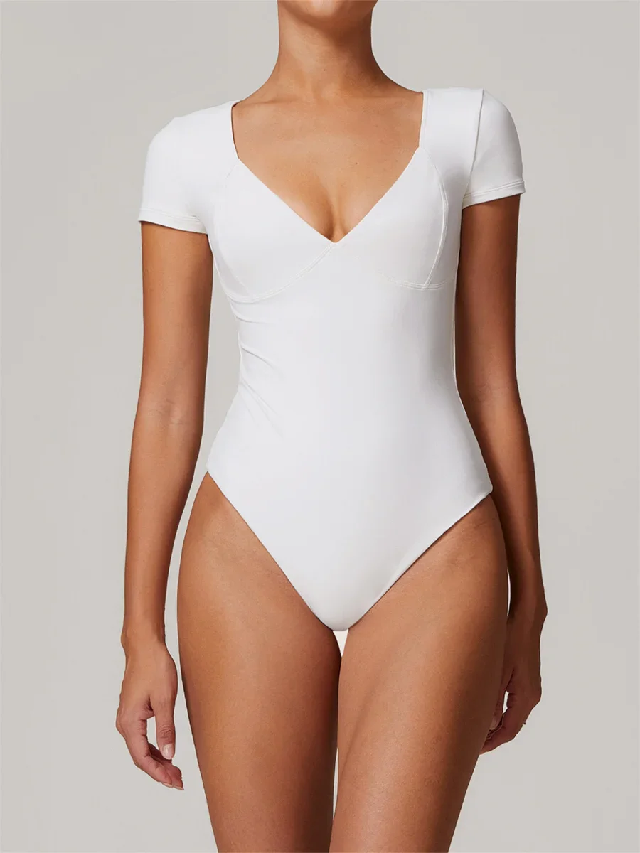 Новый комбинезон Yoge с V-образным вырезом на спине женские комбинезоны для