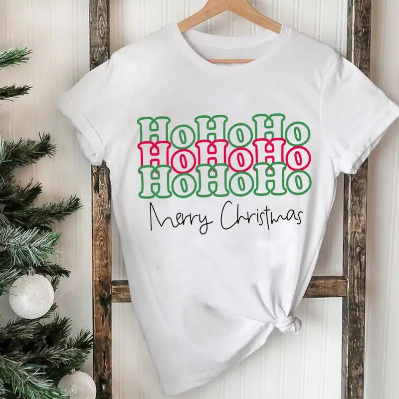 

Футболка женская с надписью «Merry Christmas»
