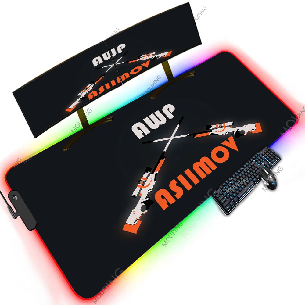 

Awp-asiimov Special Design 120X60 PC XXXXL Led Rgb Computer Accessories Oversize Mouse Pads Backlit Keyboard Mousepad Minimalist