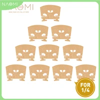 naomi 10pcs1set 14 violin bridge natural dried selected maple exquisite and smooth quality diy violin parts