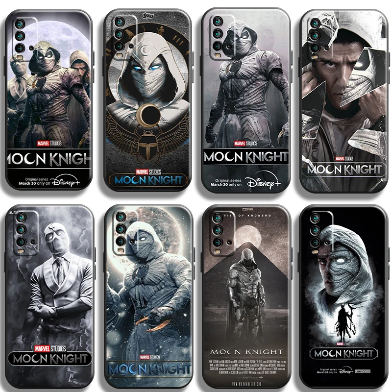 

Marvel Moon Knight Phone Case For Xiaomi Redmi 9 9i 9T 9AT 9A 9C Note 9 Pro MAX 5G 9T 9S 10S 10 Pro MAX 10T 5G ShockProof Black