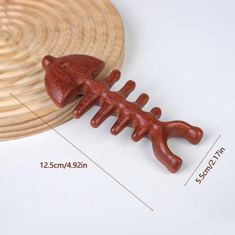 Массажная расческа Meridian массажный инструмент в форме рыбьей кости
