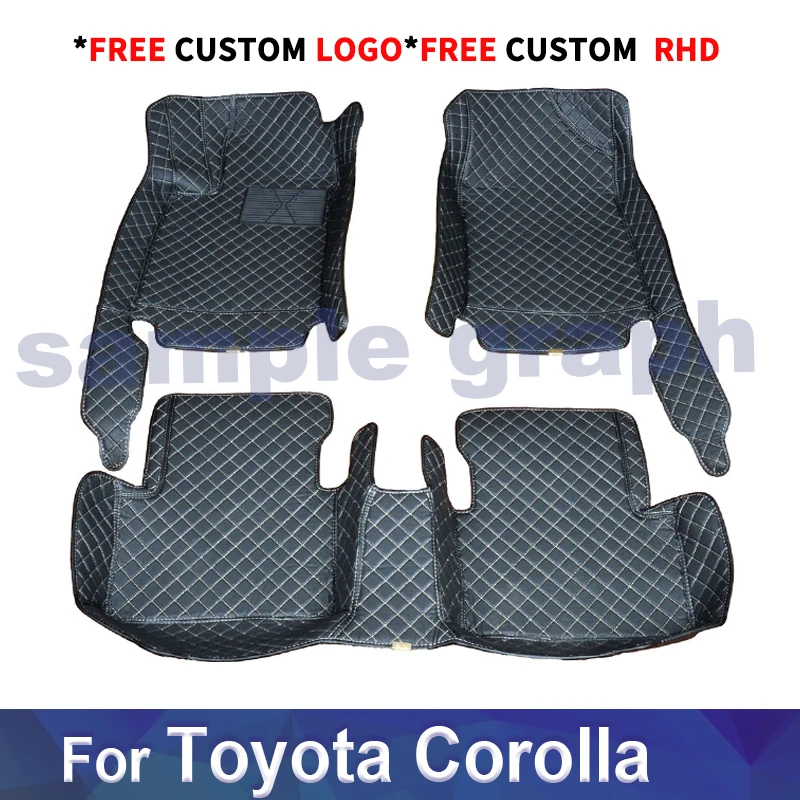 

Leather Car Floor mats For Toyota Corolla E210 210 2019 2020 2021 Floorliners Carpets Rugs Pads Interior Parts Accessories