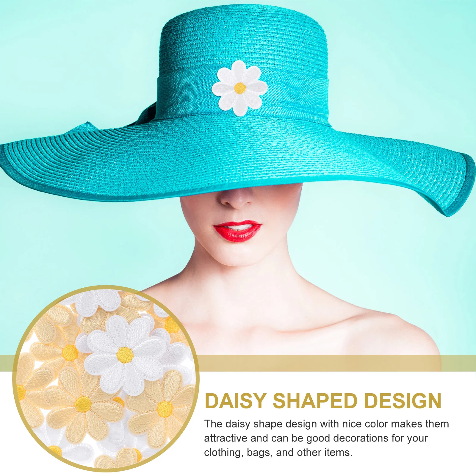 20 шт. орнамент с ромашкой вышивка для девочек разведка нашивки пришить одежду