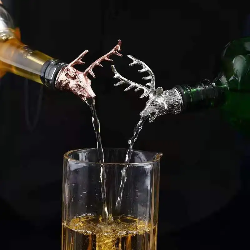 

Tappo per vino rosso in acciaio inossidabile per bottiglia di Champagne cervo bevanda sughero sigillo sottovuoto utensili da cuc