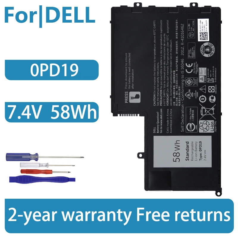 Аккумуляторы для ноутбуков Dell Inspiron 14 15 14-5447 15-5547 3450 3550 5448 5545 5547 5445 0PD19 OPD19 TRHFF 58DP4 86JK8