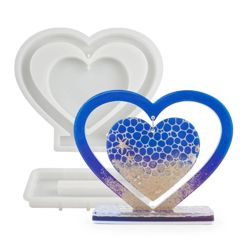 

Loves Photo Frame Ornaments Силиконовые формы с основанием, подходящие для эпоксидной смолы Diy Craft Jewelry Making Home