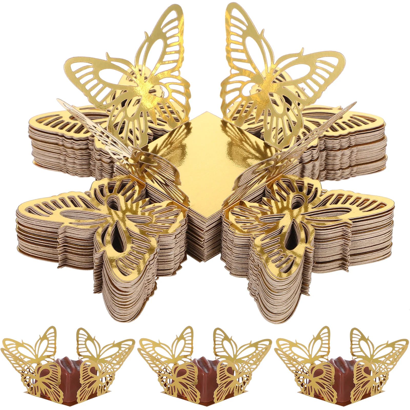 50 шт. креативная коробка для конфет полые картонные кусочки шоколада