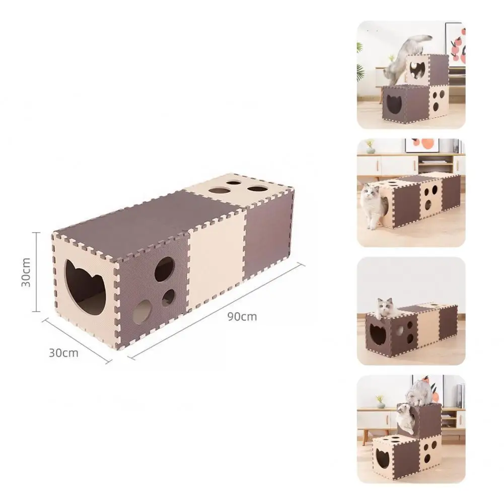 

Creative 14Pcs Soft Puppy Play Tube Kitten Tunnel Interactive Toy Cat Tunnel Toy Bite-resistant Pet Toy