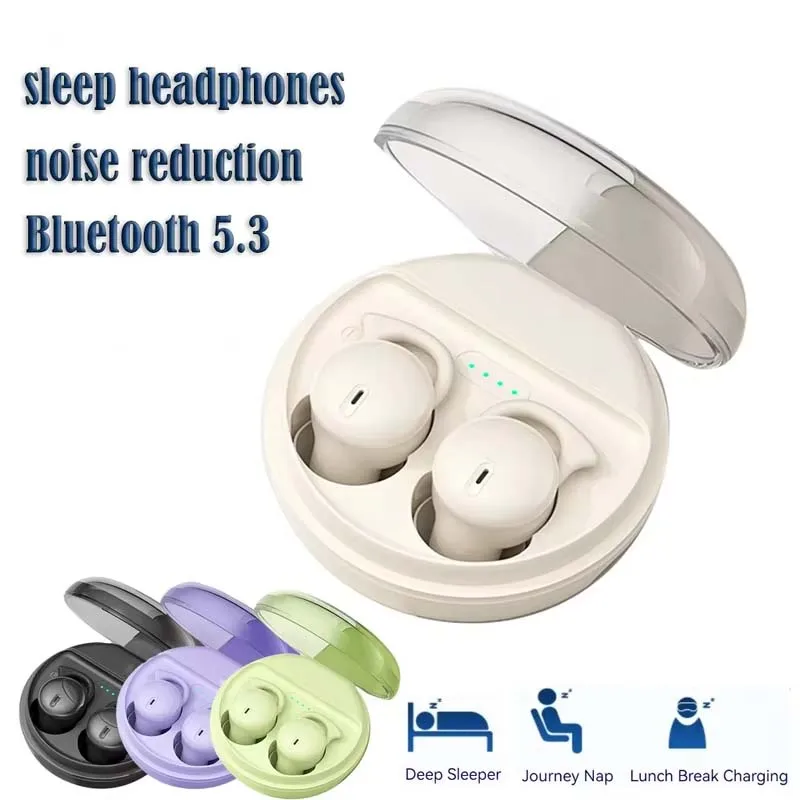 Фото Наушники Mzymi Bluetooth 5.3 Mini Q26: беспроводные, невидимые, комфортные, с шумоподавлением и микрофоном, для сна №1