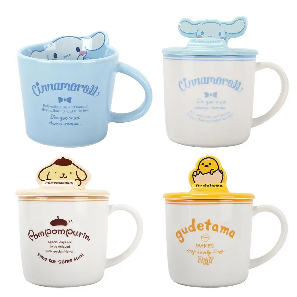 

Милый мультяшный Gudetama Cinnamoroll Purin Dog аниме Kawaii Молоко Фруктовый сок кофе с крышкой кружка для воды игрушка для девочек подарок на день рождени...