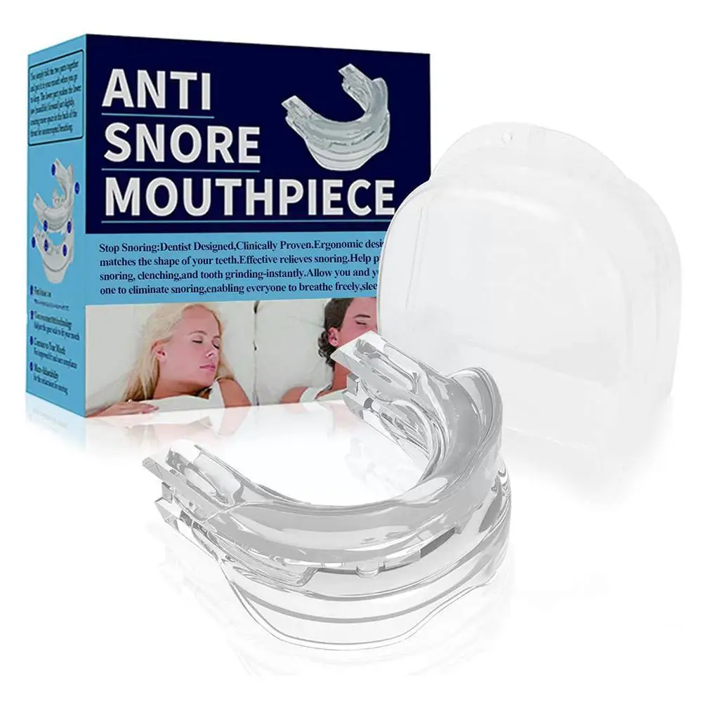 

Anti Snoring Bruxism Mouth Guard Teeth Bruxism Sleeping Device Guard Stop Snoring Apnea to Mouth Snoring Guard Snoring S3K0