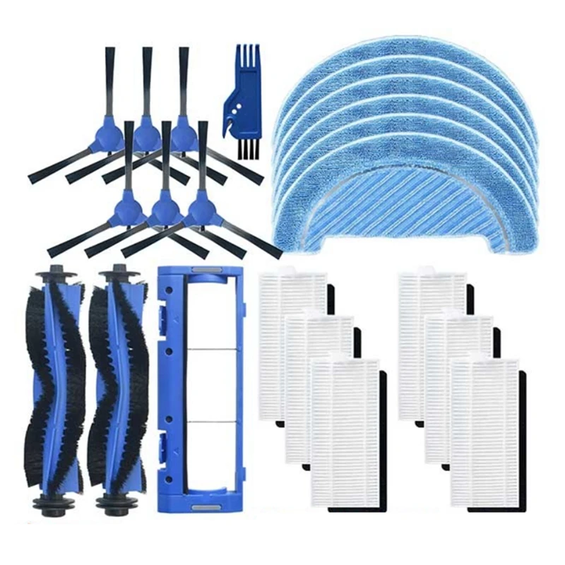 

1 Set Main / Side Brush Hepa Filter Mop Cloth For Cecotec Conga 1090 1790 Ultra Robot Vacuum Cleaner Replacement Accessories