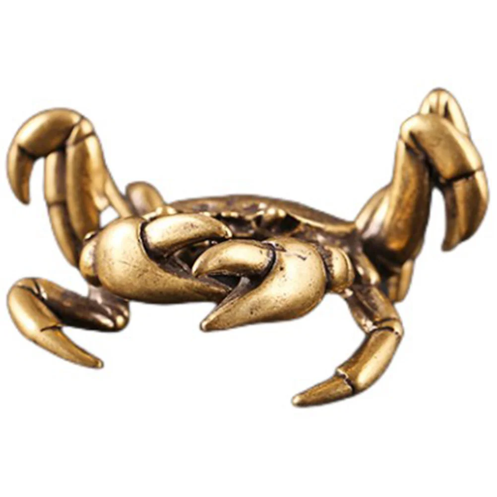 

Crab Ornaments Golden Brass Figurine Bedroom Decor Table Decorations Living Statuette Statues Home