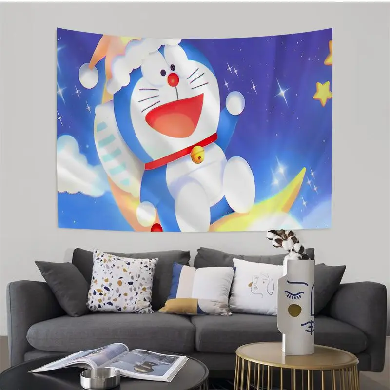 Настенный гобелен с рисунком дораэмона Богемские настенные гобелены мандала