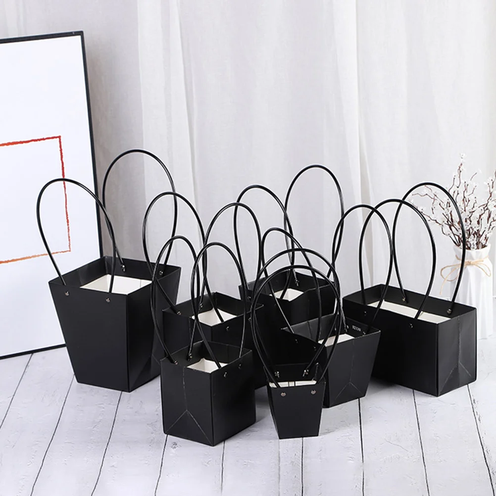 Черный крафт-бумага в рулоне цветочный декор упаковка декоративная подарочный