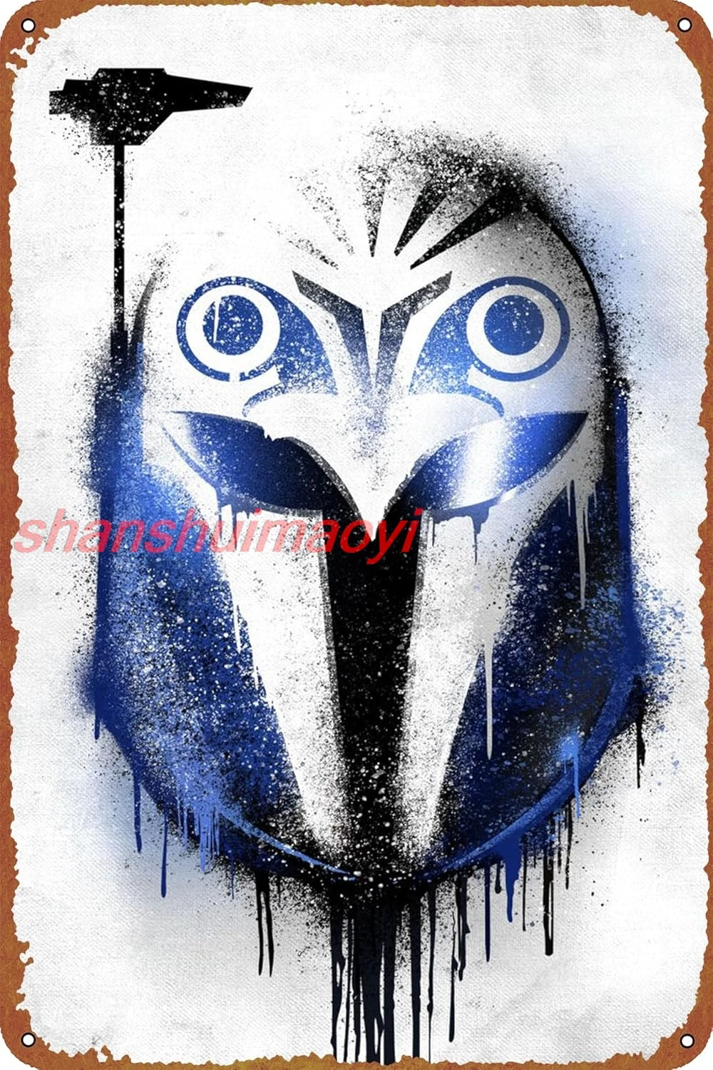 Бо Катан Граффити Шлем Плакат Металлическая Вывеска Олово Металл Ретро