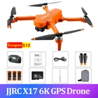 JJRC X17 GPS Квадрокоптер 6K Дрон с камерой 2-осевой геймпад бесщеточный стробоскопический Дрон с двойной камерой 1 км 30 мин полет Радиоуправляемый вертолет