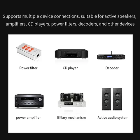 Кабель питания YYAUDIO линейный 6N OFC серебряный