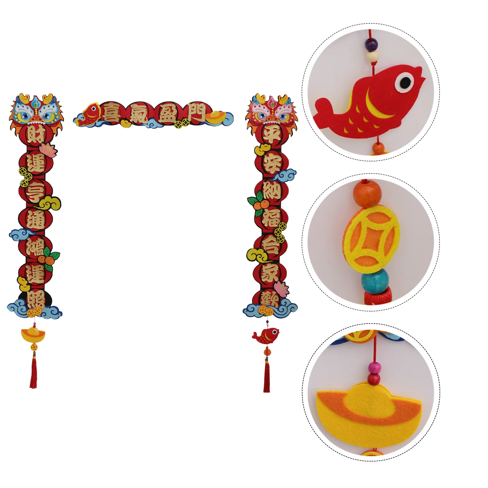 

1 Набор, новый год, фотосессия, китайский новый год, набор материалов «сделай сам» (красный)