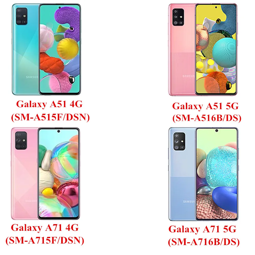 Чехол A51 для Samsung Galaxy A71 4G A515F A715F роскошный тканевый чехол с двумя отделениями карт