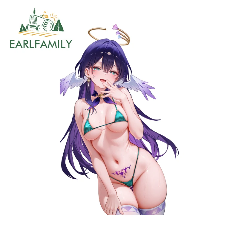 

EARLFAMILY Горячая игра Succubus автомобильные наклейки багажник Loli караван гоночная наклейка граффити наклейка подходит для VAN ATV Decor