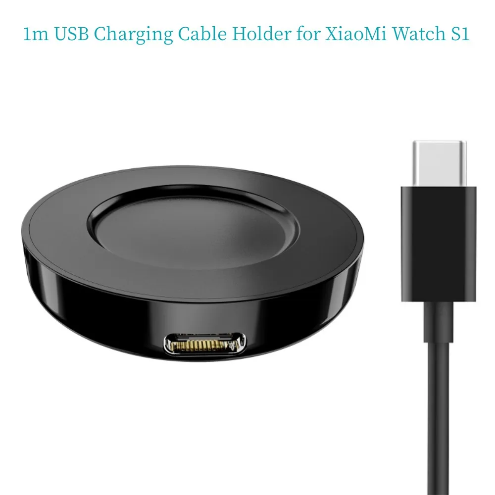 

1 м USB-Держатель зарядного кабеля для XiaoMi Watch S1 адаптер питания для быстрой зарядки умных часов док-станция кронштейн