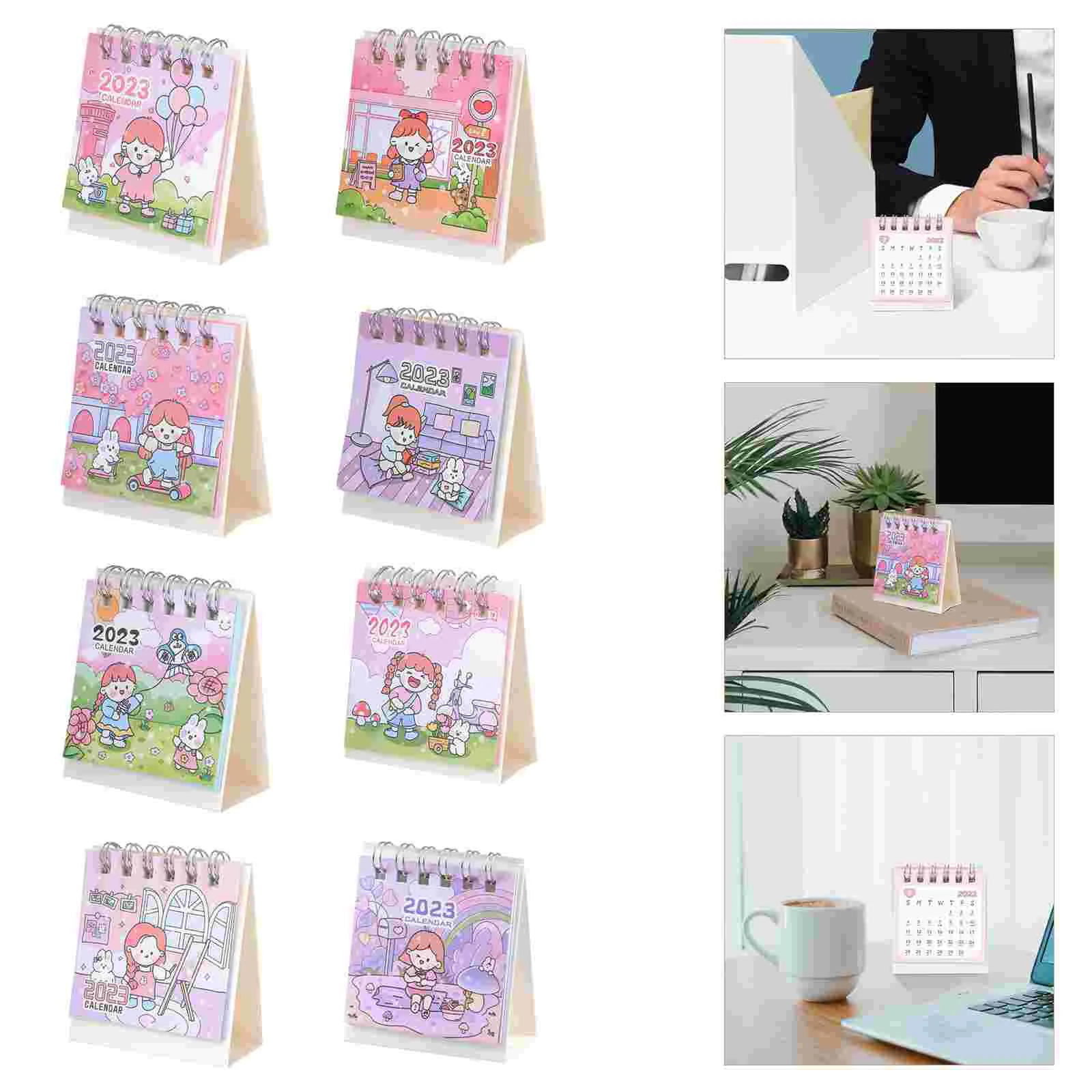 

Calendar 2023 Desk Mini Small Standing Month Desktopdecor Bedroomcartoon 2022 Kawaii Decorative Lovely Standchinese Household