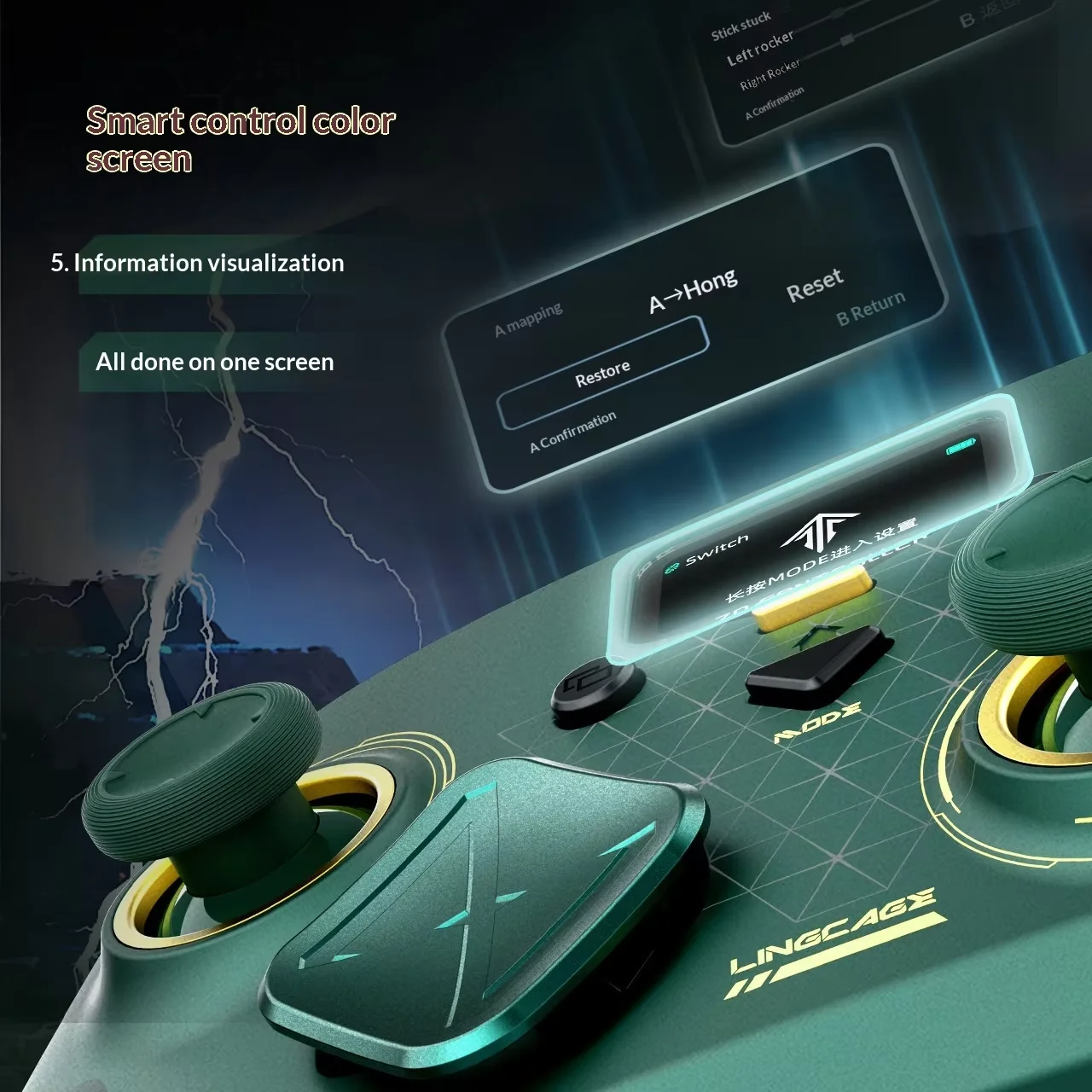 Игровой контроллер ZD Classic Legend Spirit Cage Joint Limited Edition Elite Modular Sensory для NSPCтелефона, 3 режима работы, геймпады с модульной сенсорной системой. (art.: 3920dc6f30f26) - 3920dc6f30f26
