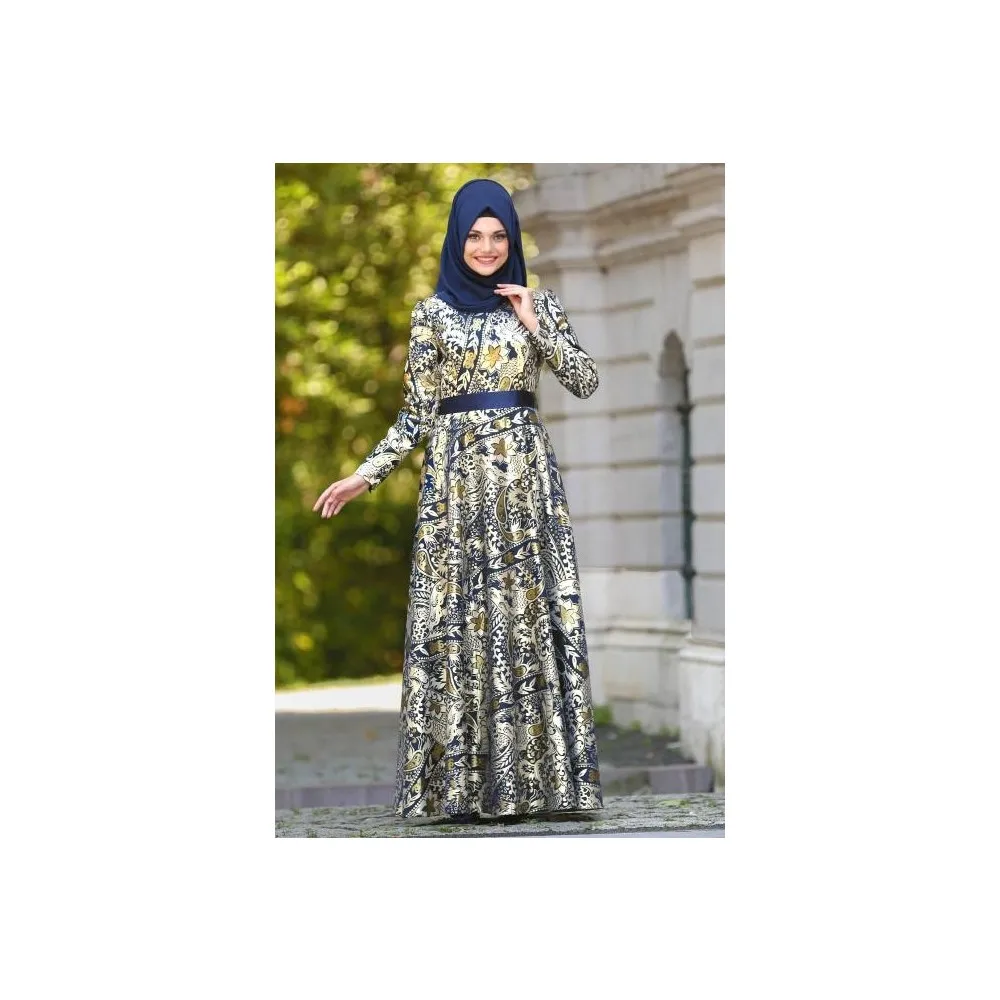 

Вечернее платье Dorlie Veil-жаккардовое платье Saks Hijab 24495SX