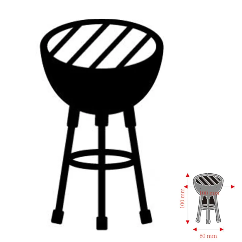 Металлические Вырубные штампы для барбекю гриля украшения скрапбукинга бумаги