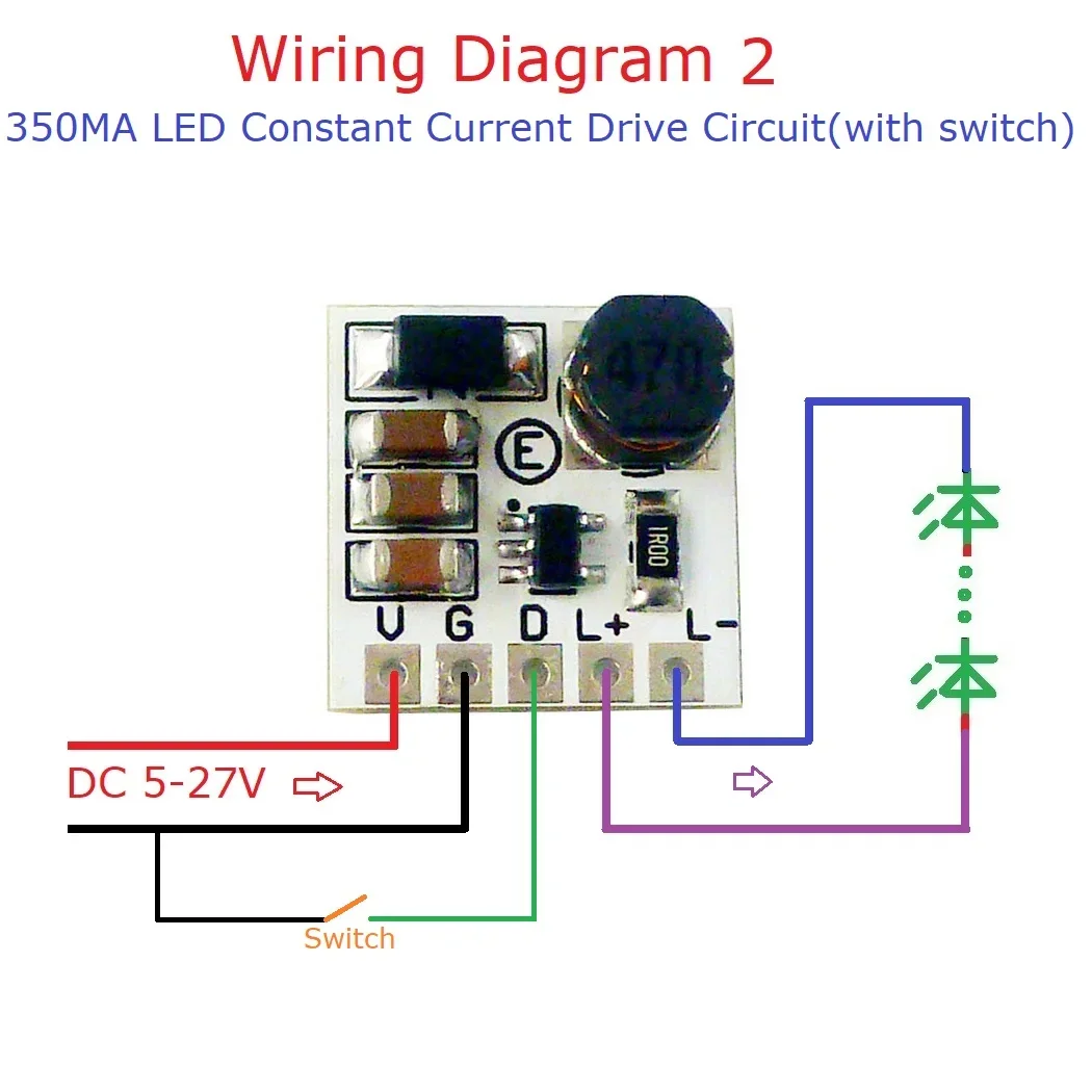Мини-размер DC 5-24V Step-downLED Модуль затемнения постоянного тока ШИМ Регулируемый