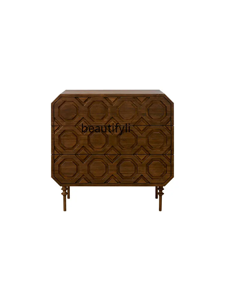 Шкаф-органайзер из массива дерева с тремя ведрами