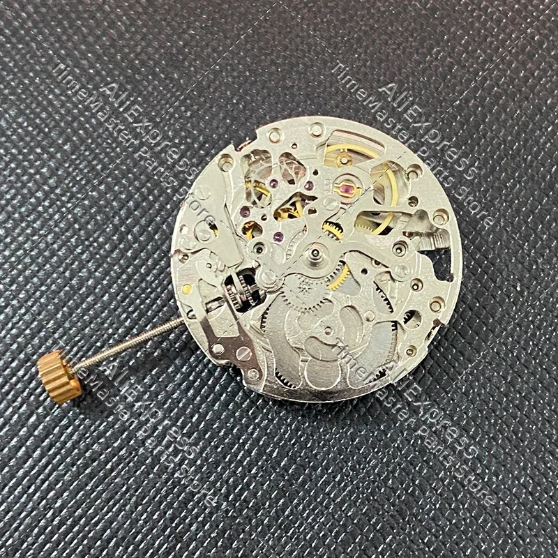 Новый китайский механизм 8N24 трехконтактный полый автоматический механический