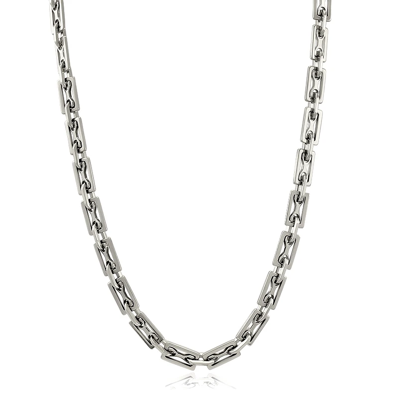 Серебряный золотой цвет Женский массивный браслет ожерелье ювелирный набор панк