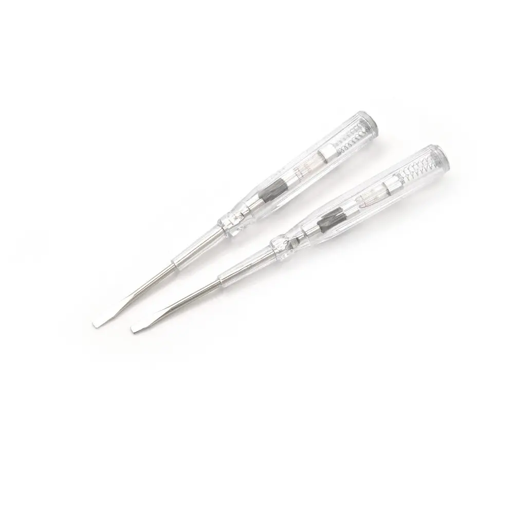 

2Pcs 100-500V Induced Electrical Tester Screwdriver Test Probe Pen Voltage Detector Light Wholesale