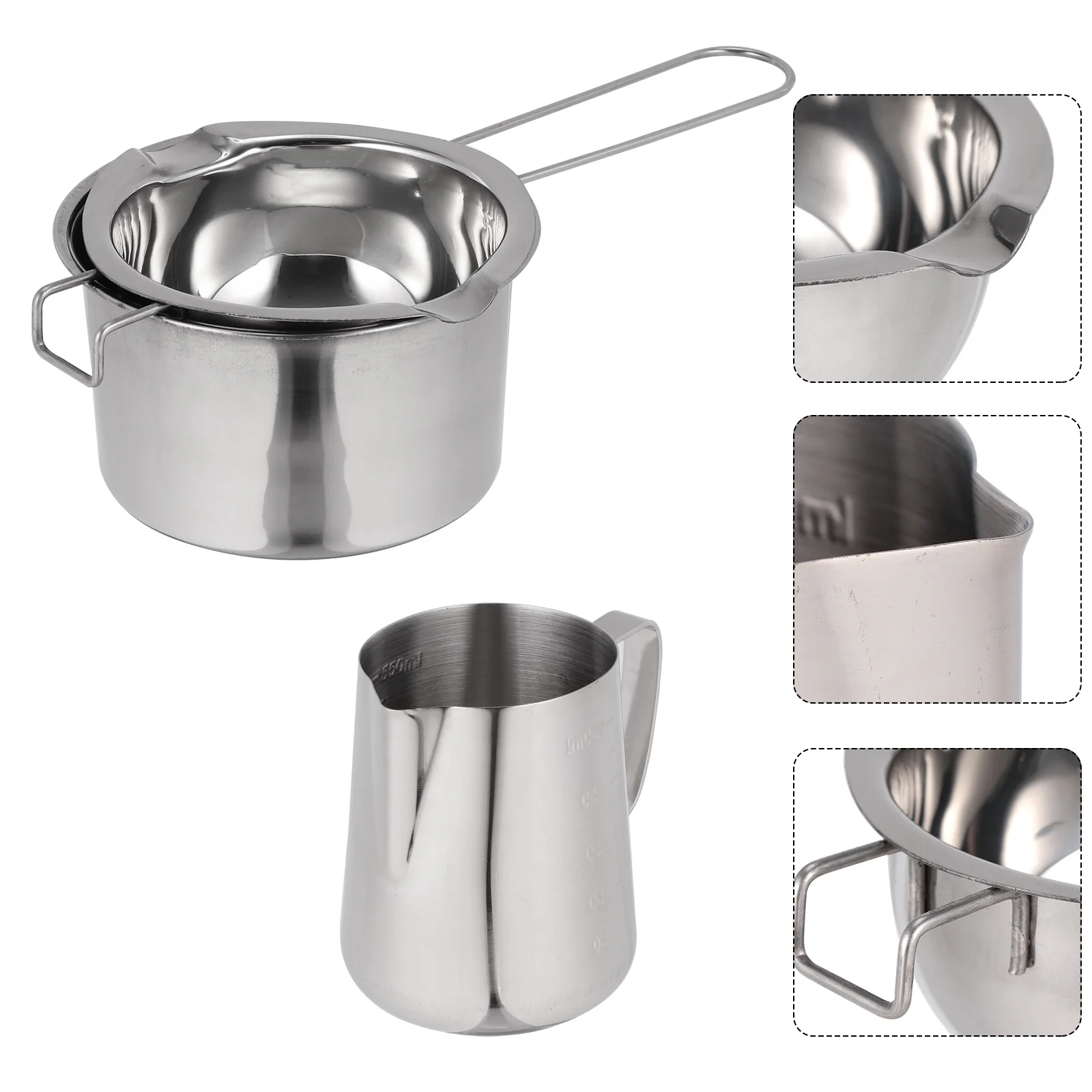 

1 Set Stainless Steel Butter Melting Pot Premium Practical Melting Pot