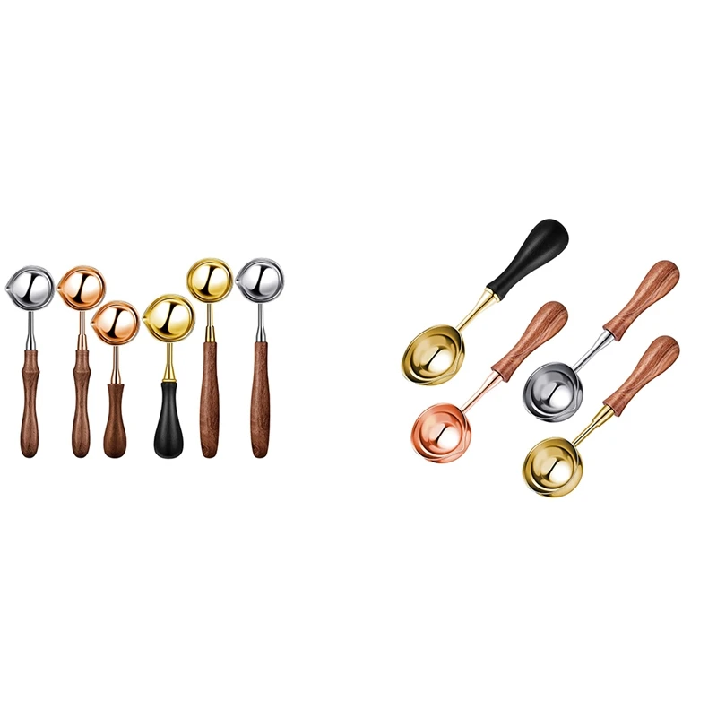

AT14 Wax Spoon Big Wooden Handle Sealing Spoon Wax Sealing For Sealing Wax Stamp Envelope Wedding Party Invitations