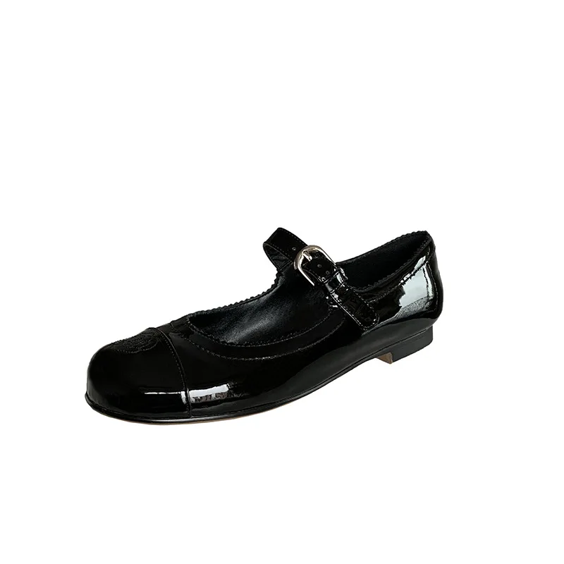 Womencasualshoes Women Low Heels Genuine Leather Solid Color Round  Heel cutchunky Heelbreathable Wearresistant Womenshoes