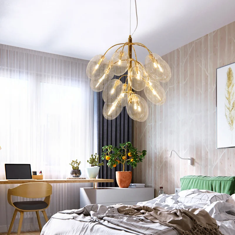 

Подвесные настольные потолочные светильники, домашняя декорация, стеклянный бокс, светильник шный дизайнерский подвесной светильник