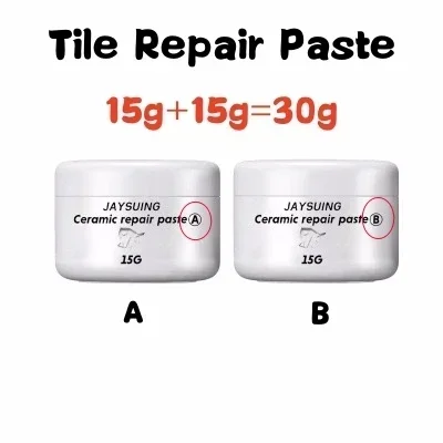 

Керамическая ремонтная паста 30 г/100 г, быстросохнущая белая фарфоровая плитка с трещинами, набор для ремонта фарфора, плитка для ванны и душа, клей для ремонта плитки