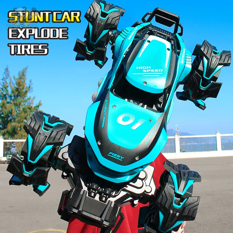 4wd Stunt Electric Remote Radio Controlled Car High Speed Big Tire Toys For Kids Gifts For Boys
